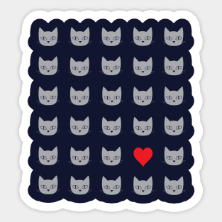 Love cats Sticker